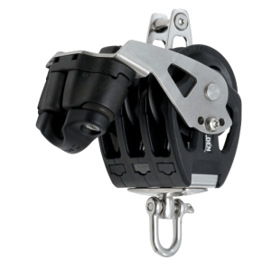 Polea triple con arraigo y mordaza Seldén PBB 60 cabo max 12 mm