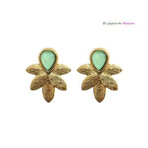 Pendientes verde agua acero
