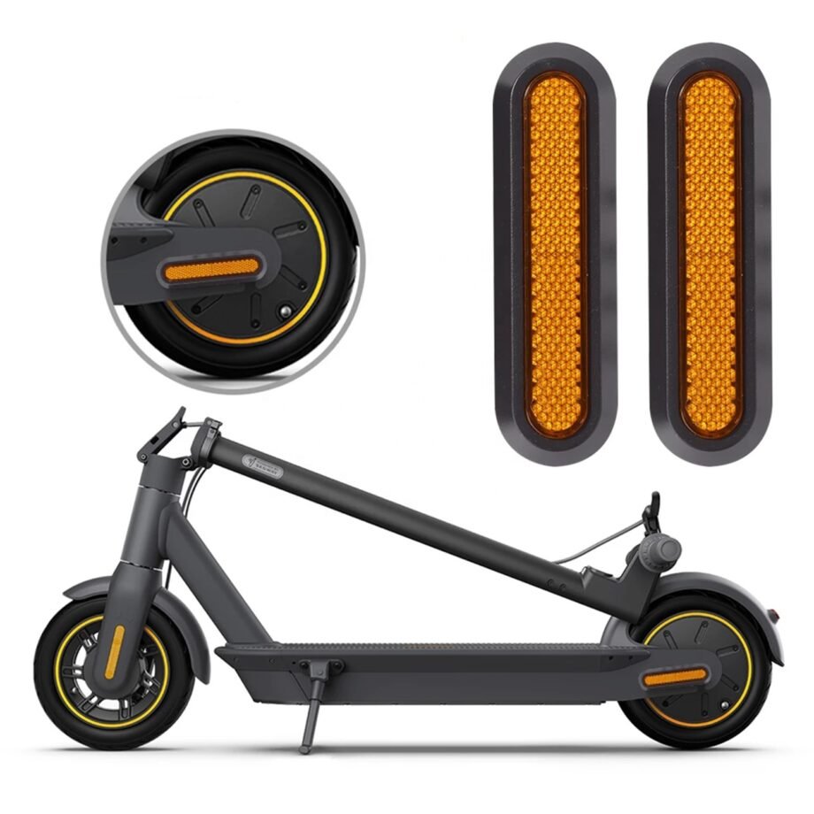 Tapas Embellecedores Reflectantes Laterales Reflectantes Para Rueda Trasera Con Catadióptrico Para Xiaomi (Pack De 2 Unidades) | Mejor Agarre Y Comodidad - Imagen 4