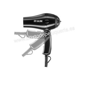 Mini secador de pelo de viaje plegable negro Mini Salone XANITALIA