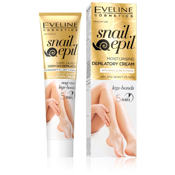 CREMA DEPILATORIA HIDRATANTE PARA PIERNAS Y BRAZOS CON BABA DE CARACOL Royal Snail Epil EVELINE