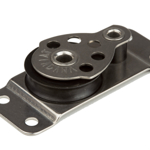 Polea simple en base plana Viadana de 25 mm para cabos de 6 mm