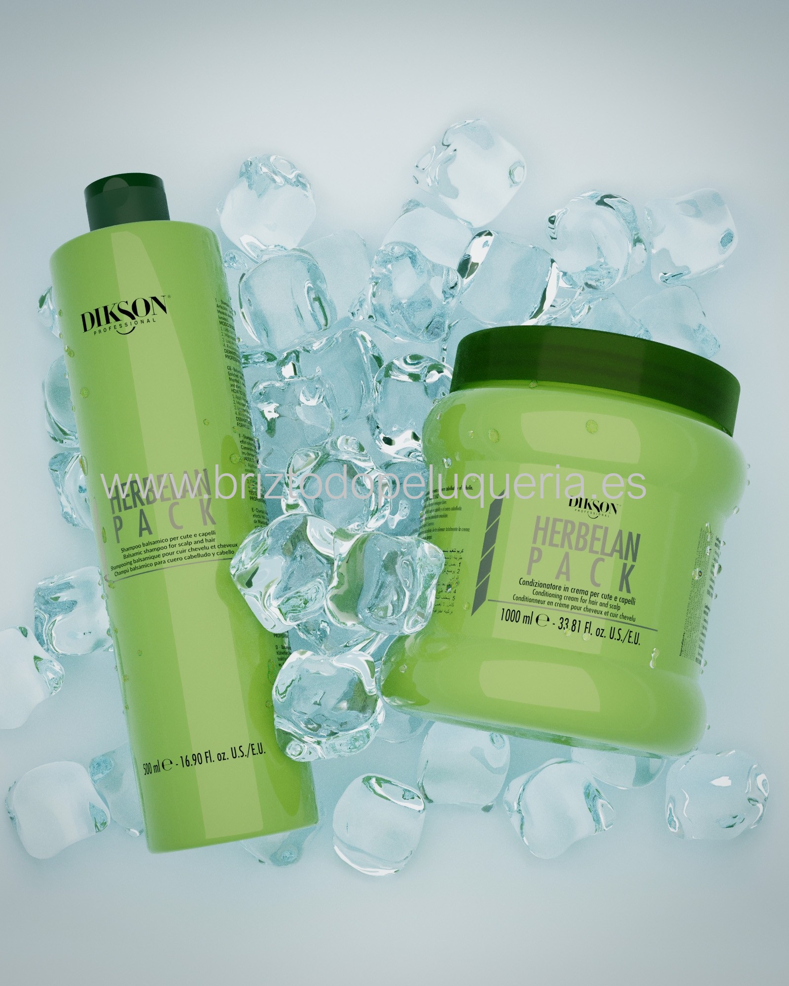 CHAMPU BALSAMICO REFRESCANTE PARA CUERO CABELLUDO Y CABELLO HERBELAN PACK DIKSON - Imagen 2