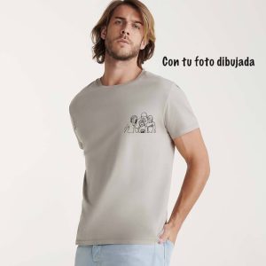 Camiseta Algodón Orgánico con foto dibujada