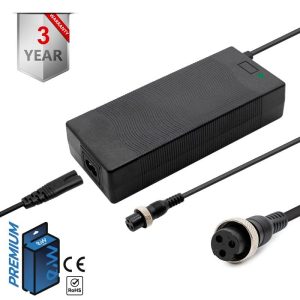Cargador premium 60v (salida 66,4v) 2A conector Gx16