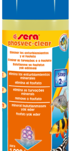 Para eliminar el fosfato del agua de acuario Sera Phosvec Clear (250 ml.)