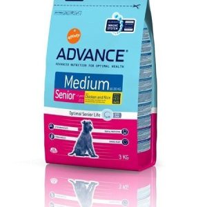 Comida pienso para perros Affinity Advance Medium Senior POLLO Y ARROZ 15 Kg