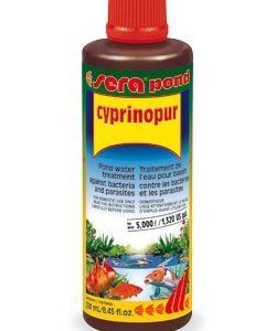 Tratamiento contra la hidropesía y los piojos de la carpa Sera Pond Cyprinopur (250 ml.)
