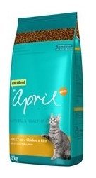 Comida para gatos rica en pollo y arroz April Cat Croc Adult Chicken (15 Kg.)