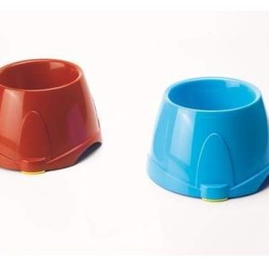 Comedero de plástico antideslizante para perros 14x14x10,5cm