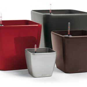 Hidrojardinera autoriego Lechuza Cuadro 21 cm. color antracita