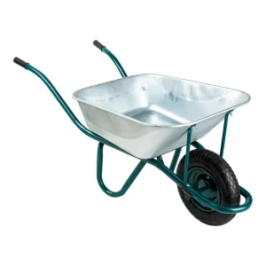 Carretilla de obra galvanizada de 90L